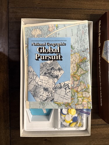 Vintage 1987 National Geographic Brettspiel Global Pursuit KOMPLETT - Bild 5 von 12