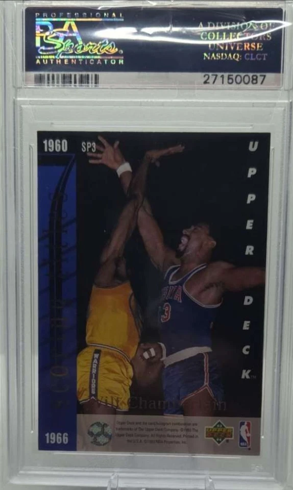 Jordan/Chamberlain Seven Straight 1993 Upper Deck #SP3 PSA 8,5 Foto 2 de 2