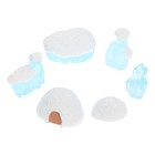6 Pcs Igloo Figure Aquarium Snow Mountain Decoration Bonsai Rockery Statue