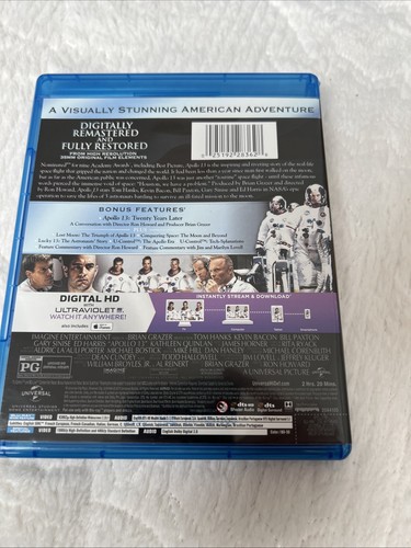 Apollo 13 (Blu-ray, 1995) No Digital Code - Picture 2 of 3
