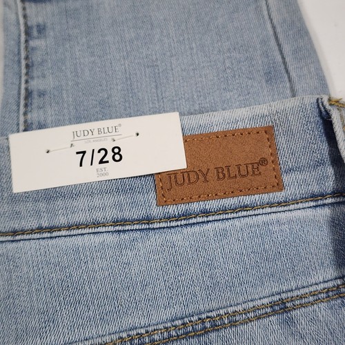 Pantalones de mezclilla Judy Blue para mujer 7|28 calce ajustado elásticos jegging nuevos con etiquetas ligeros - Imagen 9 de 13
