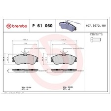 Satz Bremsbeläge Bremsklötze vorne für Citroen Xsara N0 N1 N2 | 140196
