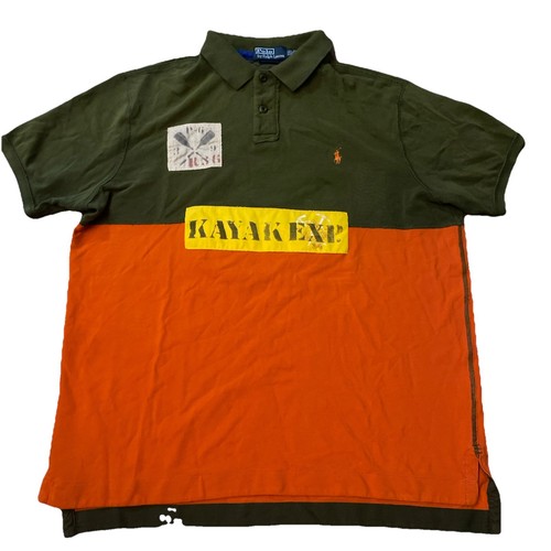 Vintage Mens Polo Ralph Lauren RL Guide Class C1 Kayak Exp Polo Shirt Size XXL