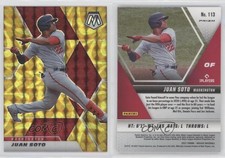 2021 Panini Mosaic Reactive Yellow Mosaic Prizm Juan Soto #113