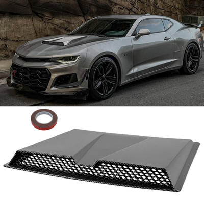 Carbon Air Flow Intake Hood Scoop Bonnet Vent Cover For Chevy Camaro 1LT LT RS