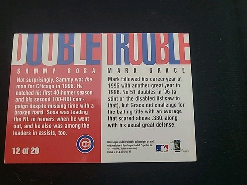 1997 Ultra Double Trouble #7 Andy Pettitte / Derek Jeter New York Yankees Insert - Picture 8 of 10