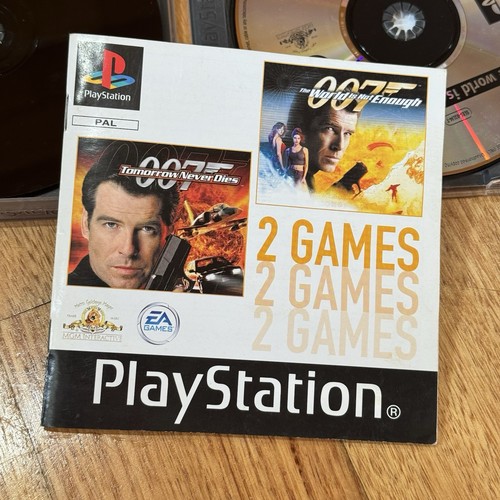 007 Tomorrow Never Dies + The World Is Not Enough PS1 Sony PlayStation 2 Games - Picture 11 of 11