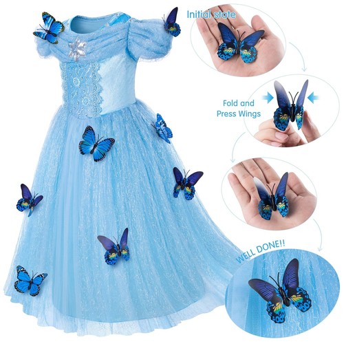 Light-Up Princess Cinderella Costume for Girls BirthdayChristmas Dress Up wit... - Picture 6 of 9
