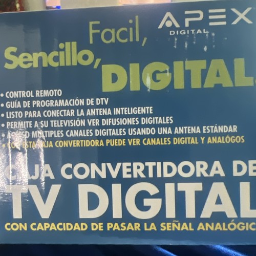 Apex Digital TV Converter Box mit Analog Pass Through DT250A Neu im Karton - Bild 3 von 3