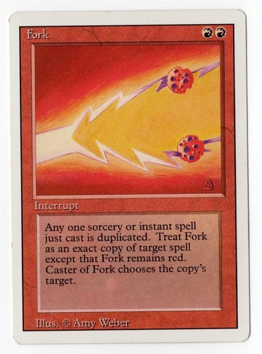 Fork • Revised Edition Rare • LP Light Play • MtG Magic Gathering - Picture 1 of 2