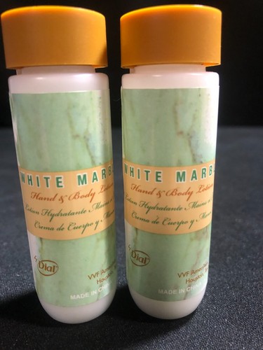 White Marble Hand & Body Lotion, 3/4oz, Flasche-Set von 2 - Bild 2 von 4