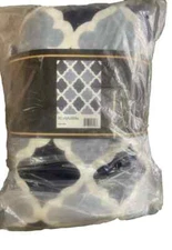 All American Collection Super Soft Printed Throw New-Black and grey 200 X 240 CM