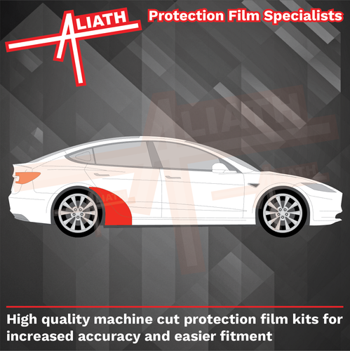 Passend für Tesla Model 3 2024- Heckbögen Steinschlagschutz Lackschutzfolie Set - Bild 2 von 3