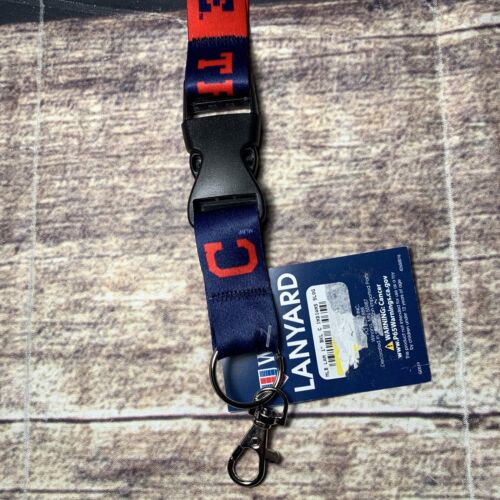 Cleveland Indians Lanyard Detachable Buckel NEW Wincraft MLB Baseball Tribe - Picture 4 of 5
