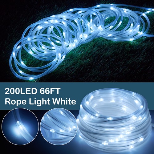 200LED Rope Fairy Light Solar String Lights Outdoor Window Christmas Party Decor - Picture 1 of 10