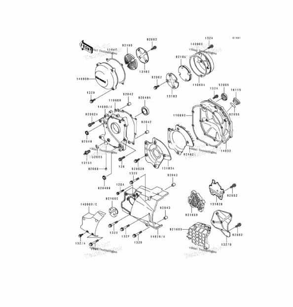 オーストラリア 1992-1995 Kawasaki ZG1200 11060-1098 Pulsing Coil Gasket | eBay
