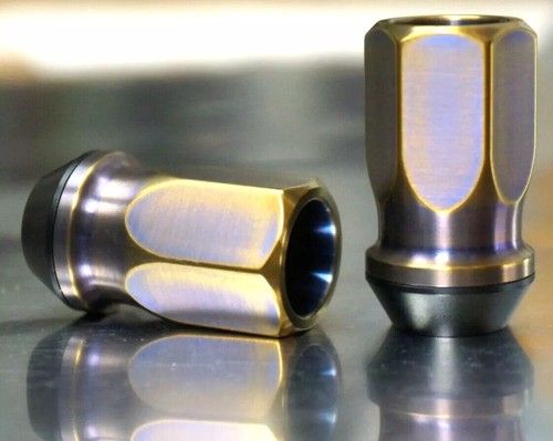 20x 24x set 14x1.5 9/16-18 Open End Titanium Wheel Lug Nut Nuts Floating 60 R14 - Picture 21 of 25