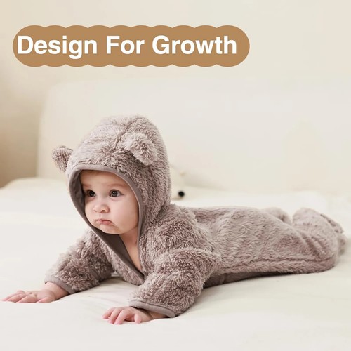 Baby Clothes 0 to 3 6 9 12 Months for Winter Infant Costume Newborn Girls Romper - Picture 5 of 12