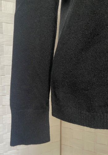 Lands' End 100% Cashmere Black Pullover Sweater Size M 10-12 FX8 - Picture 9 of 16