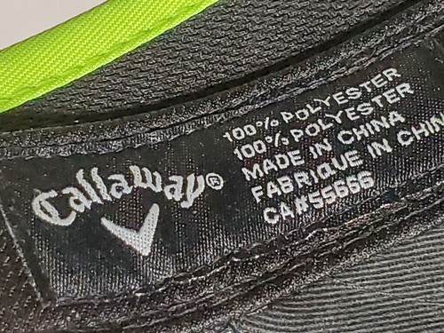 Callaway Odyssey XHot schwarz Golf Visier verstellbar Osfm - Bild 7 von 7