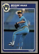 1985 Fleer #583 Moose Haas