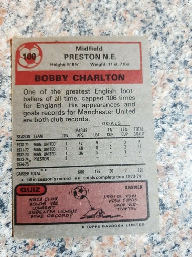 Topps Football Trade Cards 1975 - 76 Red & Grey Backs - Multi-list UPDATED - Picture 52 of 174