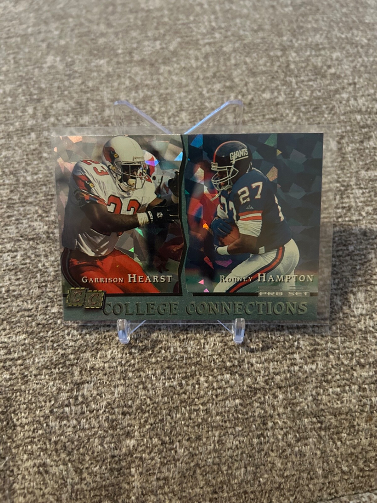 1993 Pro Set #CC5 Garrison Hearst Rodney Hampton COLLEGE COLLECTIONS Insert