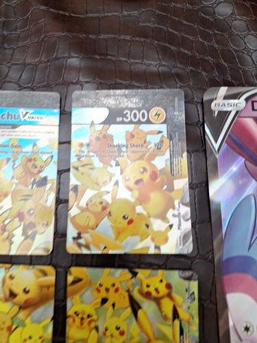 4x Pikachu V-Union Sword & Shield  NM COMPLETE SET Near Mint 741, Dagk Sylveon  - Picture 3 of 8