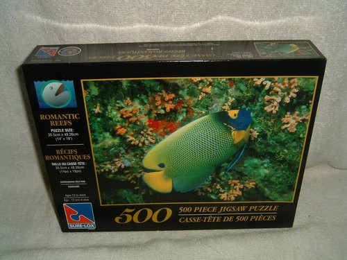 Puzzle 500 Teile Sure-Lox Romantische Riffe Gorgonisches Meer Fan Fisch Neu im Karton - Bild 1 von 4
