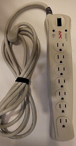 APC 7 Outlet 10Ft Cord Surge Protector 420 Joules FREE SHIPPING - Picture 3 of 5