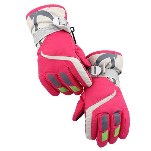 Windproof Waterproof Kids Winter Snow Warm Gloves Boy Girls Ski Snowboard Gloves - Picture 4 of 18