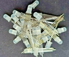 25x WS2812D-F5 thru-hole addressable 5mm diffused lens RGB LED - US Seller