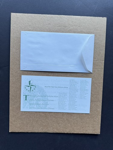 Great Britain 1993 FDC +Hi-Value 10GBP #1478 +Info Card +Clean +Cachet +Rare - Picture 2 of 2