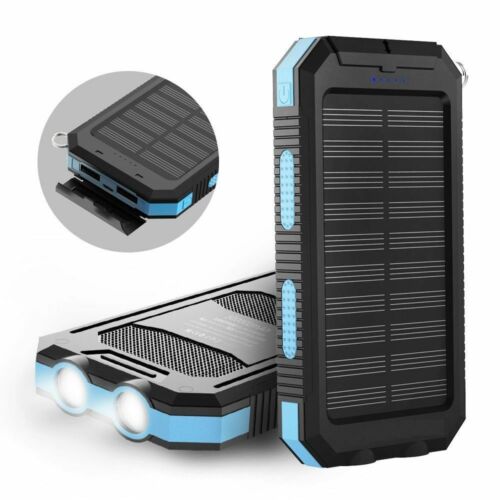 Waterproof Solar Power Bank USB 100000mAh Battery Portable Charger For Mobile - Picture 7 of 41
