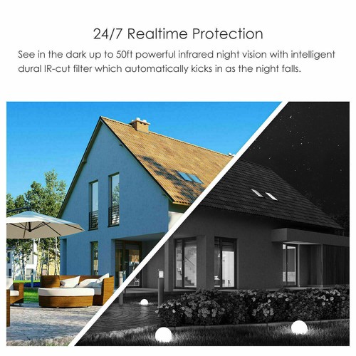 ZOSI CCTV 2PK/4PK 1080P Security Camera Outdoor Home Surveillance 2MP HD 3000TVL - Picture 148 of 148