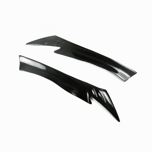 Carbon Fiber Headlight Eyebrow Eyelid Cover Trim For Mazda CX-5 2013-2016 - Picture 2 of 9
