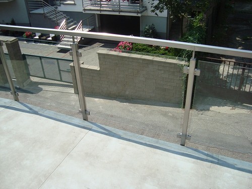 Edelstahl 20 x Glashalter 45x45 Rohr Eckig Flach Halterung Klemmhalter Glas V2A - Bild 6 von 6