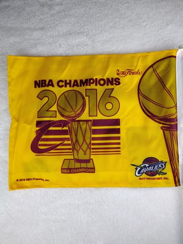 Lot of 2 Cleveland Cavaliers Car Flag 2016 NBA Championship Finals 14"x11" Cavs - Picture 3 of 9