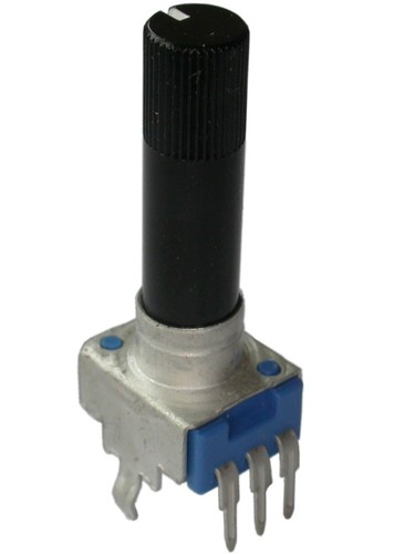 9mm Drehpotentiometer Knopftyp Mono Stereo, liegend stehen viele Werte - Picture 31 of 57