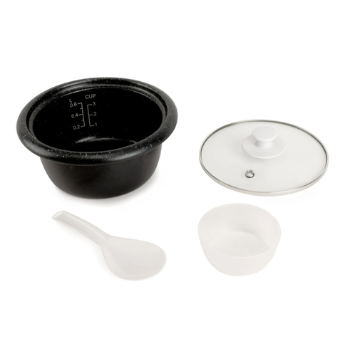 6-Cup Rice Grain Cooker 8X Bonded Granite Coating Durable Pot One-Touch Design - 第 3/7 張圖片