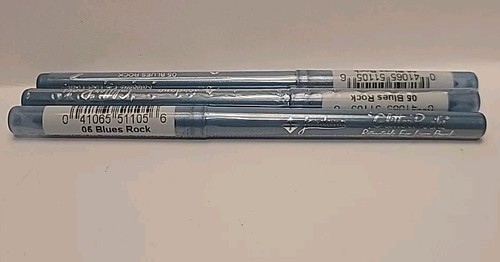 Jordana GLITTER ROCKS Retractable Eye Liner Pencil 05 Blues Rock New.lot of 2. - Picture 2 of 6