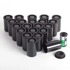 20 PCS eTone Plastic Empty Bottle 135/35mm Film Cans Canisters Containers US