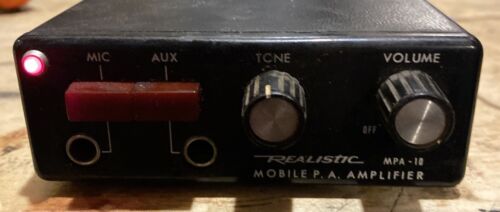 Amplificatore 12vdc modello realistico MPA-10 STATO SOLIDO con microfono. Si accende - Foto 2 di 8