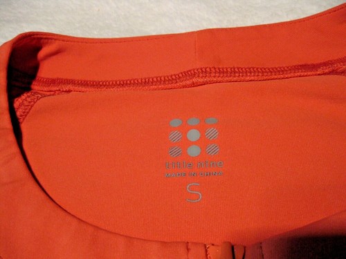 Title Nine Women 1/4 Zip Top Quick Dry Short Sleeve Orange Coral Size Small  - Picture 3 of 8