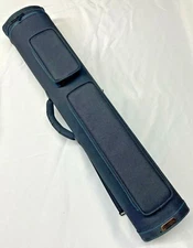 Vincitore Black Dura Nylon 6 Butt 10 Shaft 6x10 Cue Case W/ Blue Stitching Oval