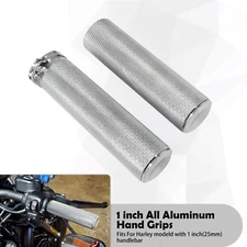 Chrome 1" Aluminum Hand Grips Fit For Harley 96-2007 Touring Electra Road Glide