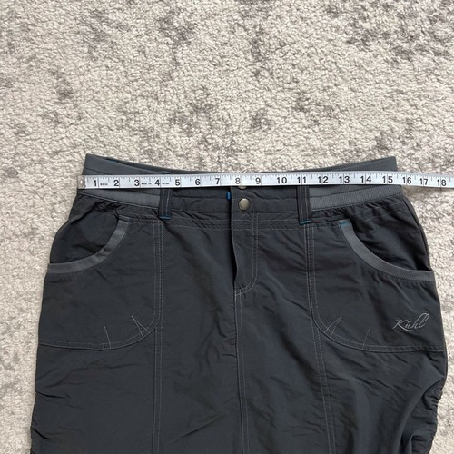 Kuhl Women’s 6 Durango Skort Dark Grey Athletic Hiking Gorpcore Ruched - Picture 9 of 12