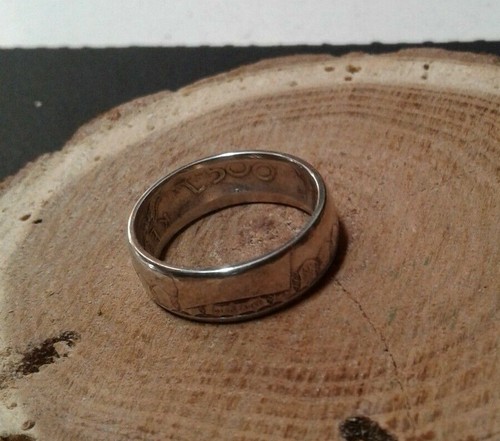 Anello da Moneta 500 lire Italia Argento 835% - Foto 8 di 11