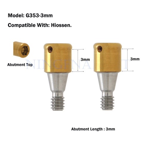 Hiossen Overdenture Locator Mini/Standard Abutments Male Caps Tool Fits 1-7mm GH - Picture 66 of 182