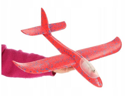 Styroporflugzeug Flugzeug Spielzeug Schaumstoff Segelflugzeug LED Wurfgleiter  - Bild 4 von 12